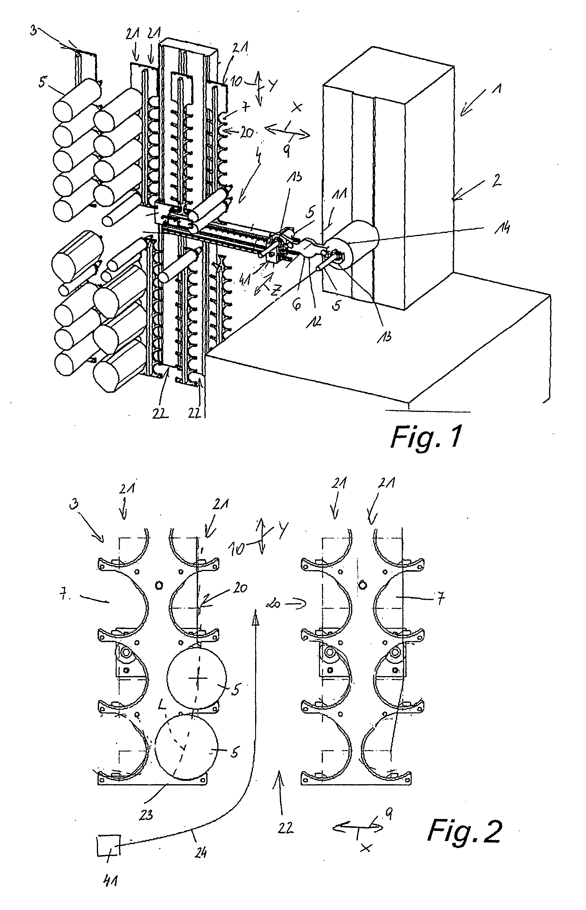 Method for loading and unloading of a machine tool with tools