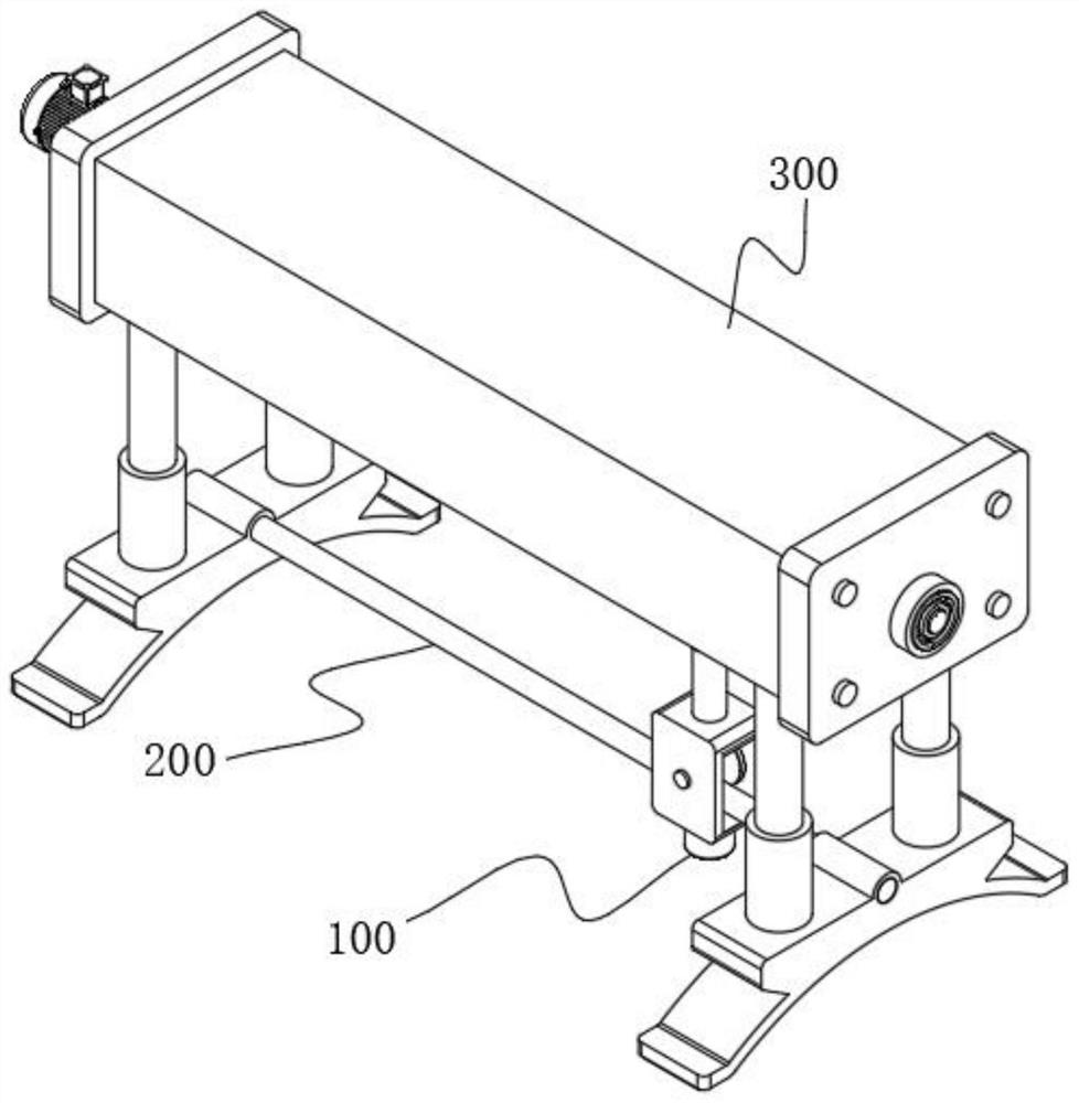 Friction welding spindle head based on support rod type transverse movement