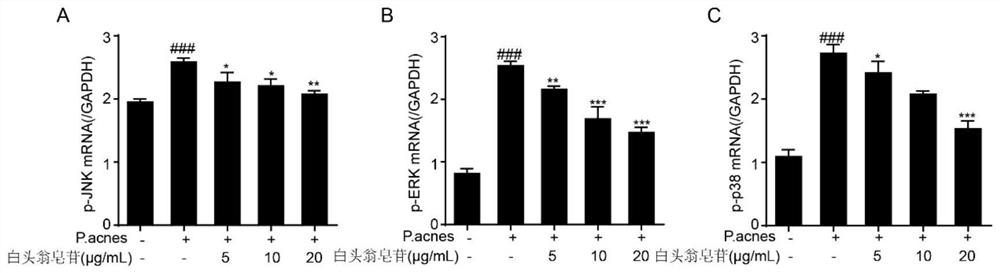 Anti-inflammatory and acne-removing composition and cosmetic