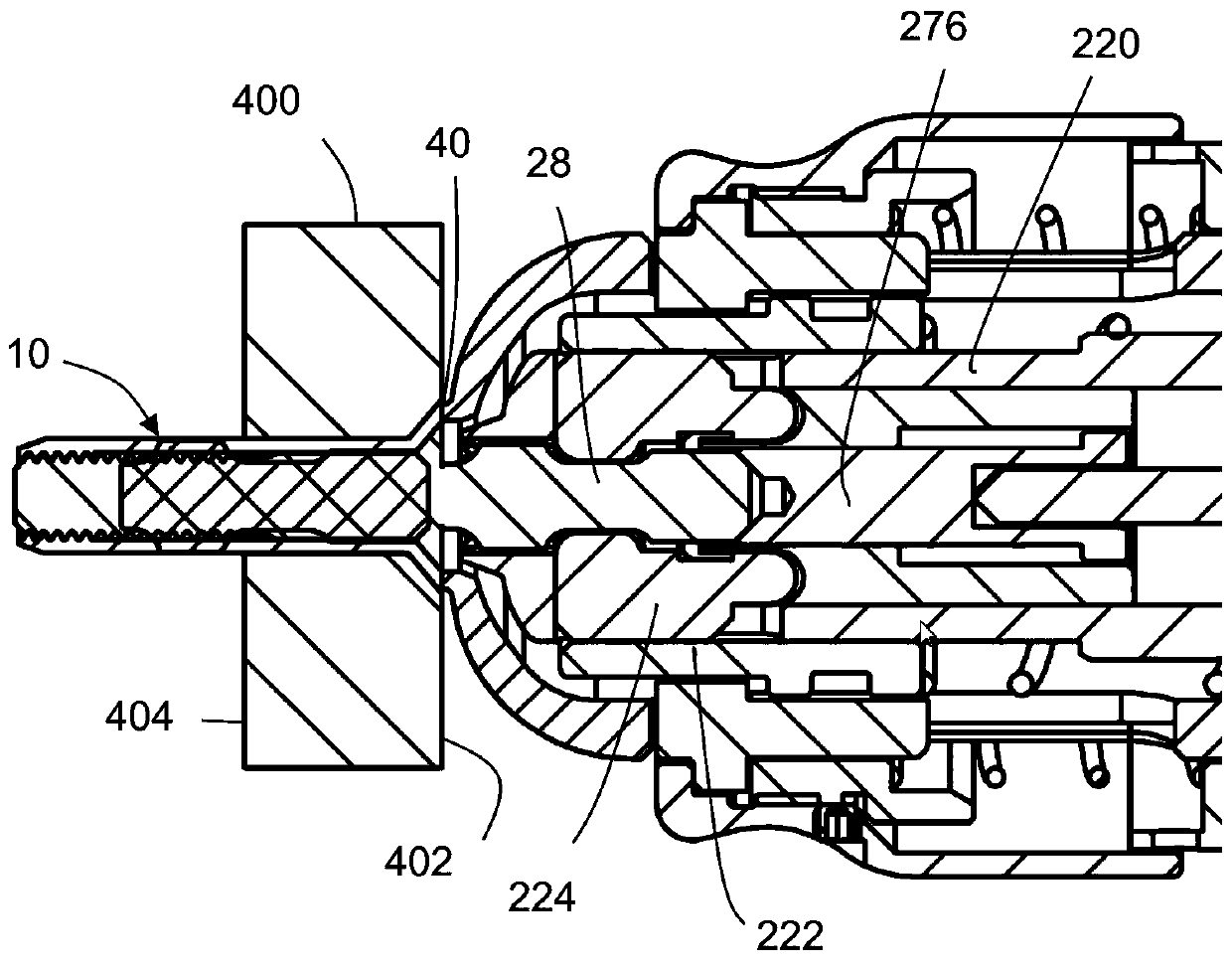 Installation tool for a hidden fastener and installation method for a fastener