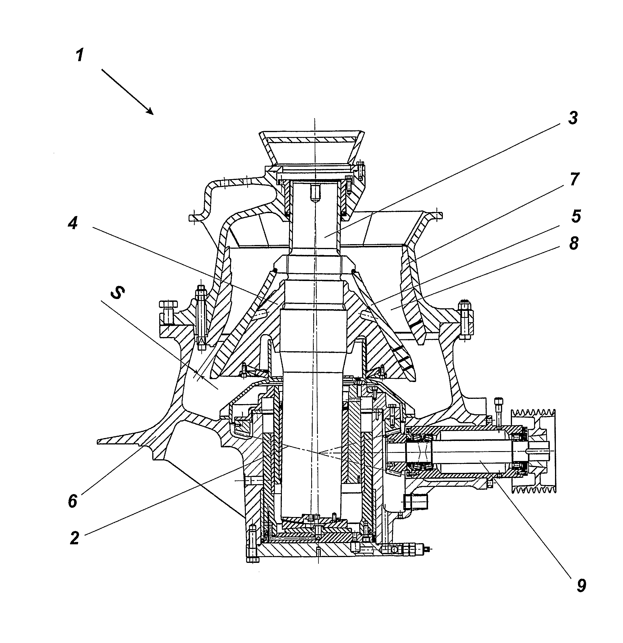 Crusher and control method for a crusher