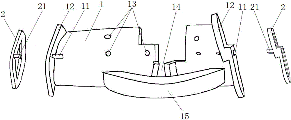 Fibula cutting shaping positioner through 3D printing