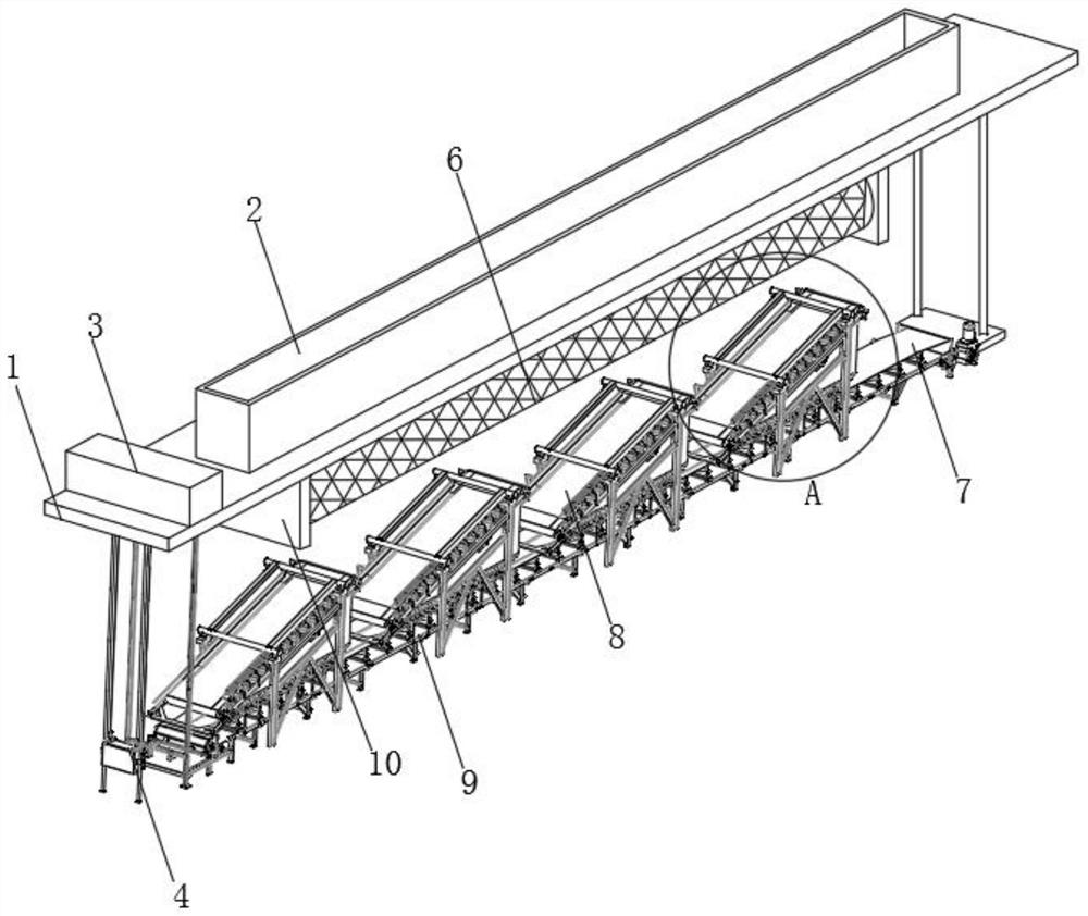 A rice bran separation device for rice and its working method