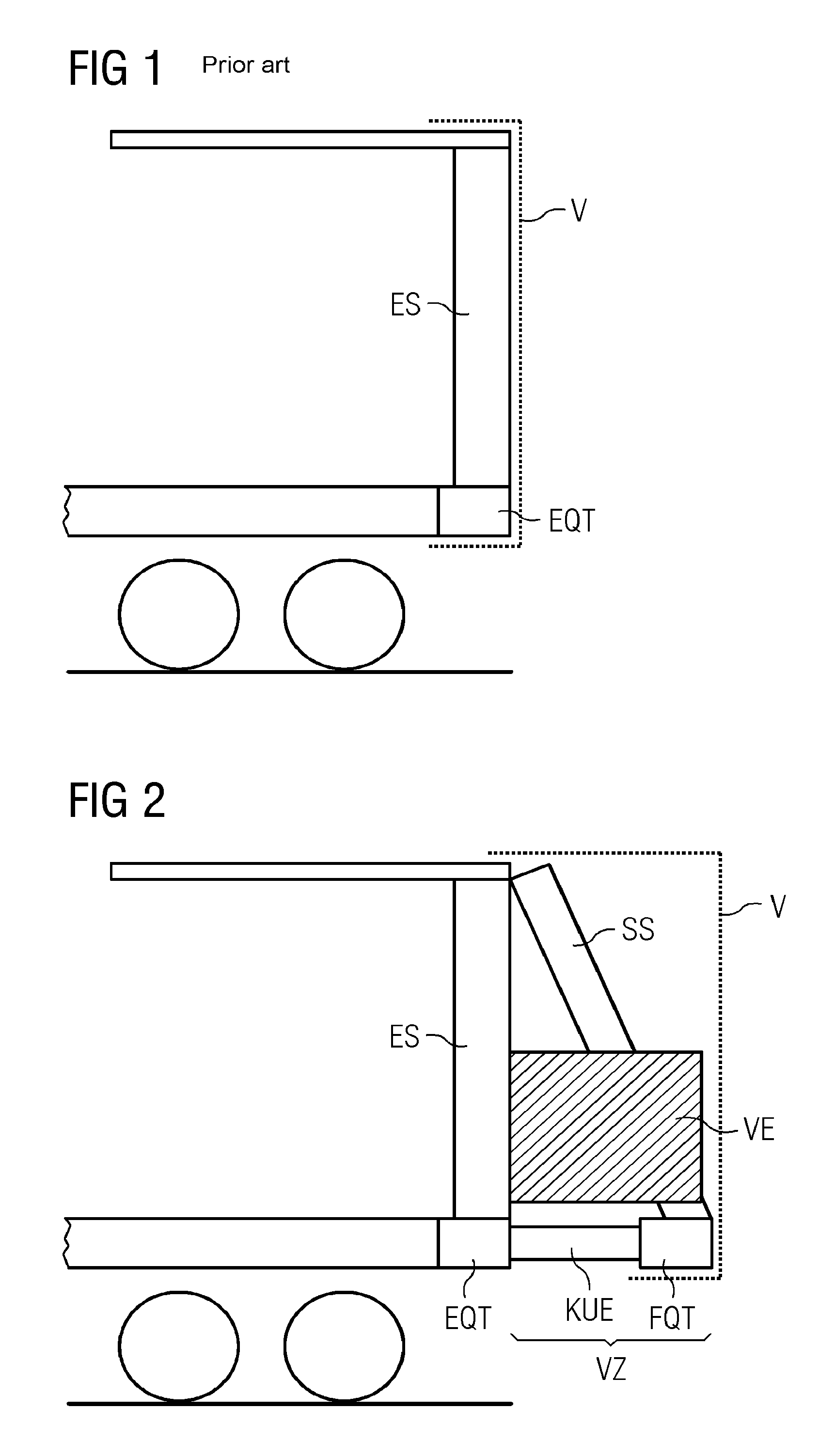 Rail vehicle having an attached deformation zone