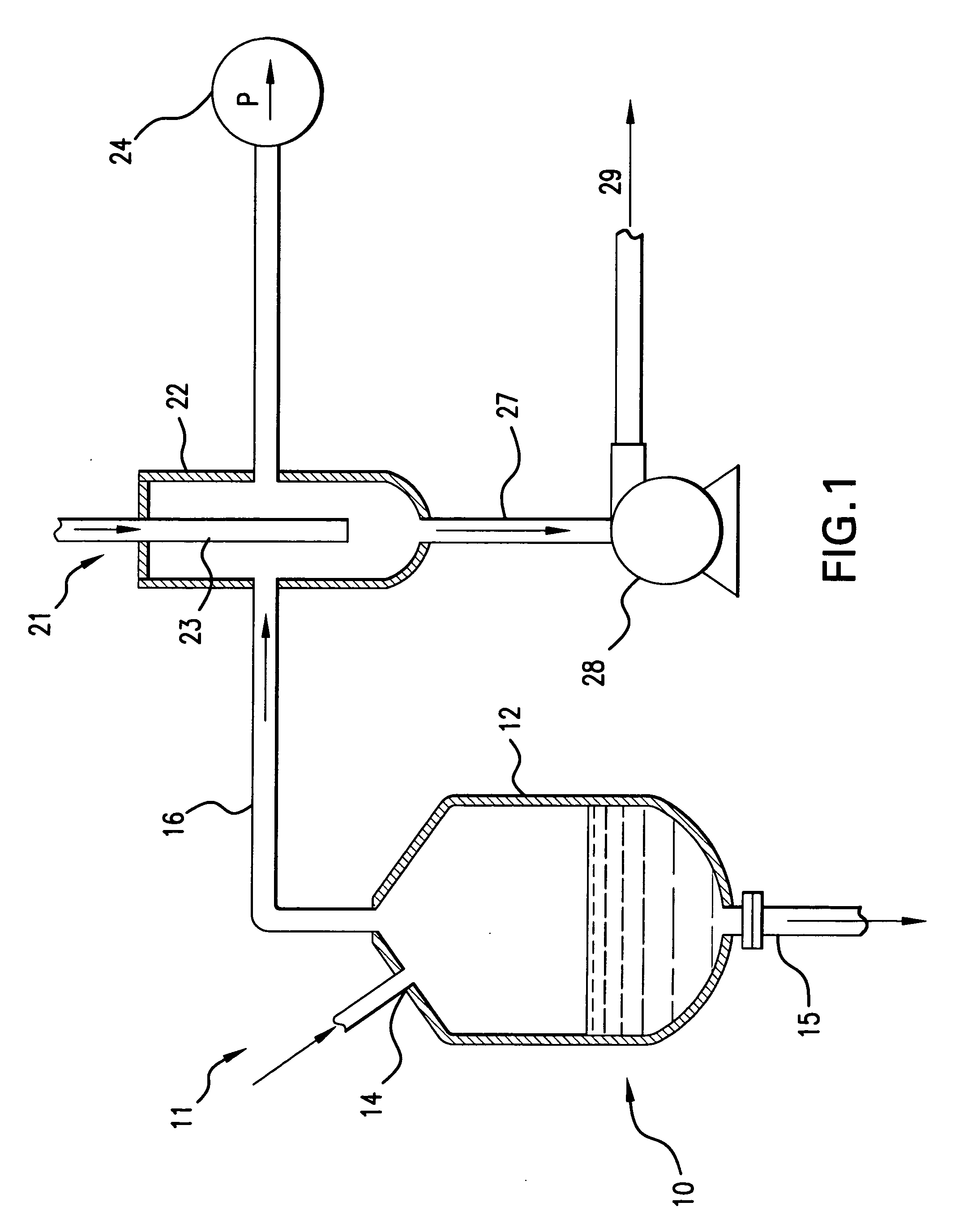 Reduced pressure distillation of an alcoholic mixture