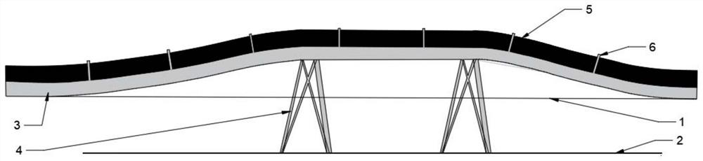 Submarine pipeline suspension inhibition device