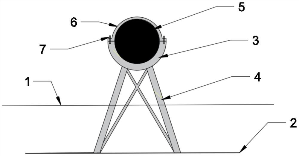 Submarine pipeline suspension inhibition device