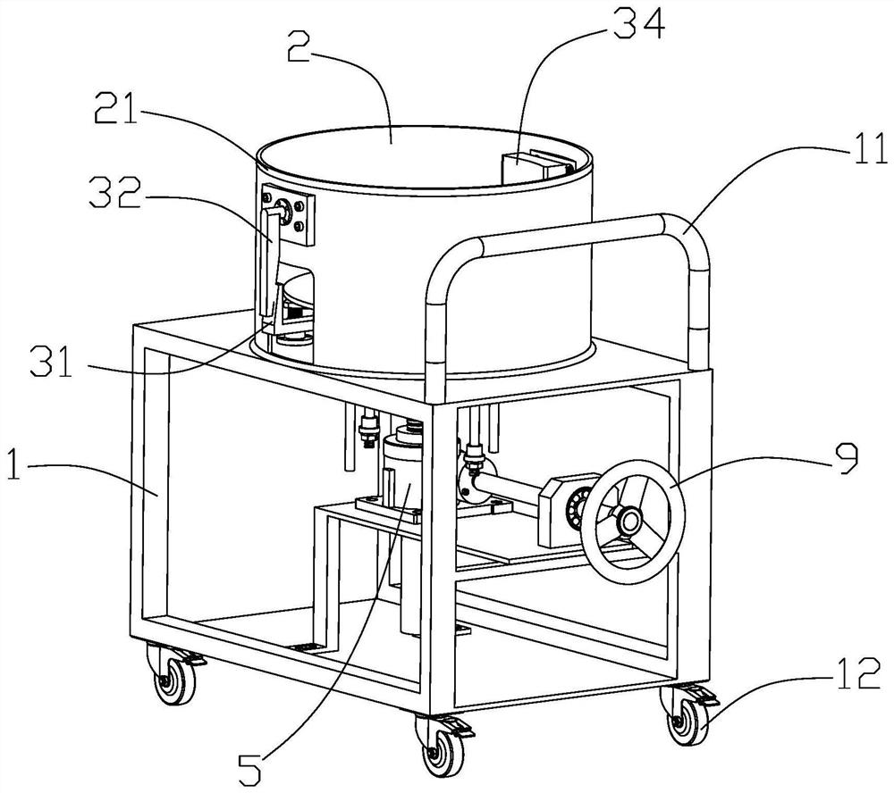 A portable tool for disassembling and assembling hydraulic mechanism of vertical circuit breaker