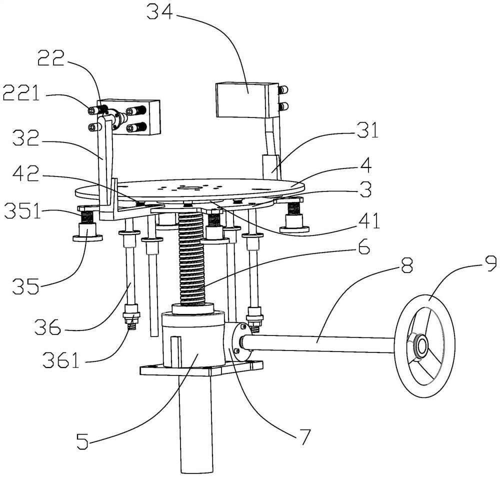 A portable tool for disassembling and assembling hydraulic mechanism of vertical circuit breaker