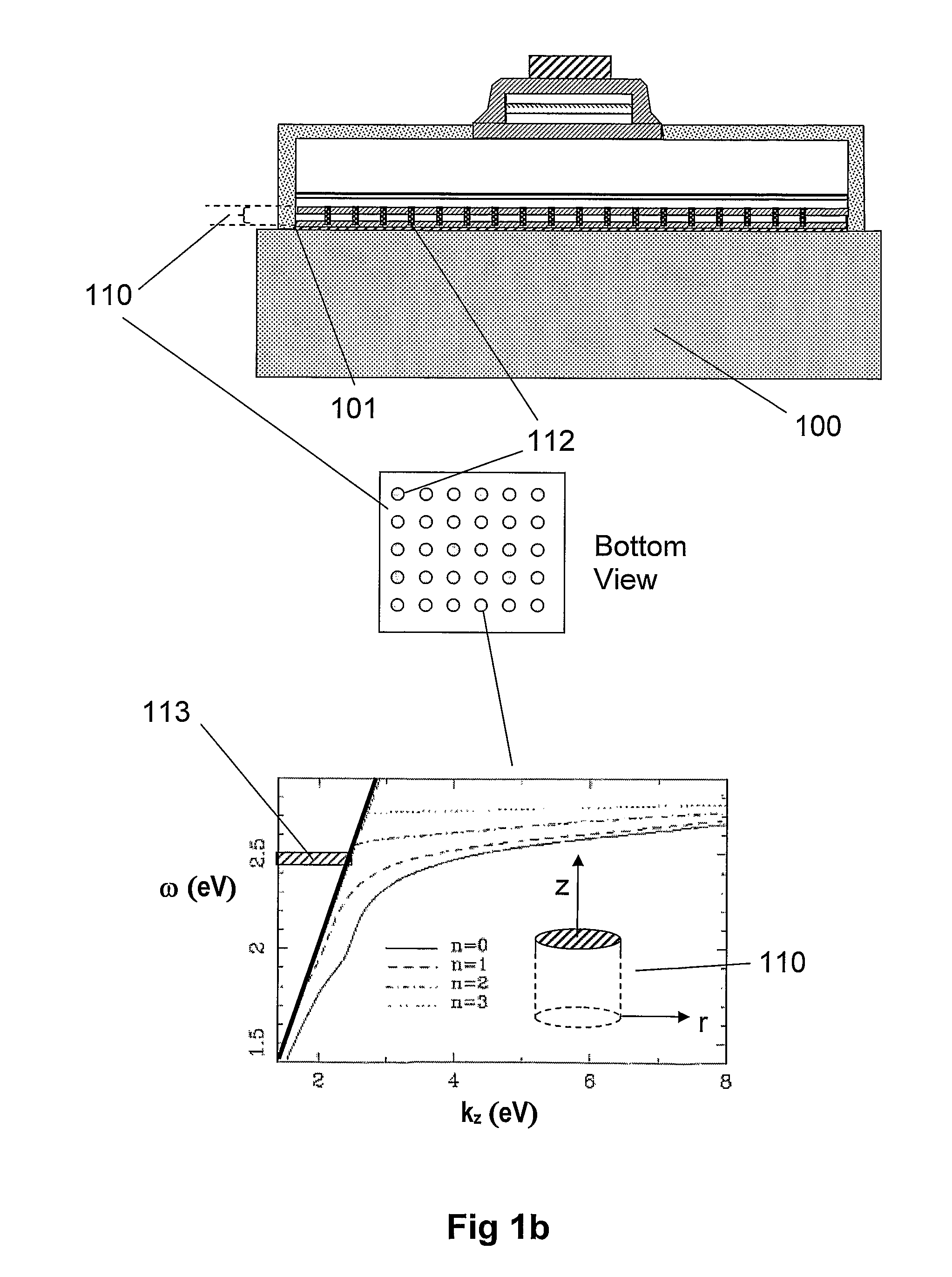 Vertical LED with conductive vias