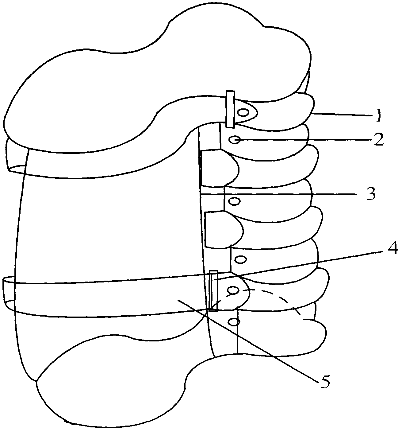 Device for preventing bedsore and facilitating overturn