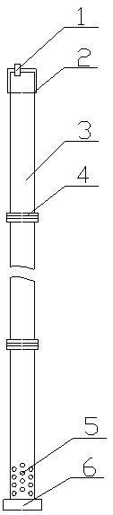 Enclosed uplift pressure measuring structure