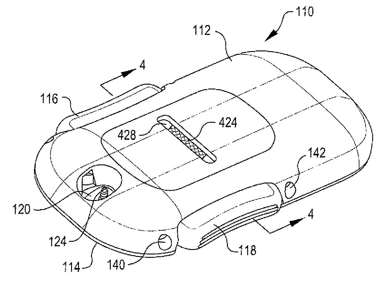 Dosage sensing unit with tactile feedback