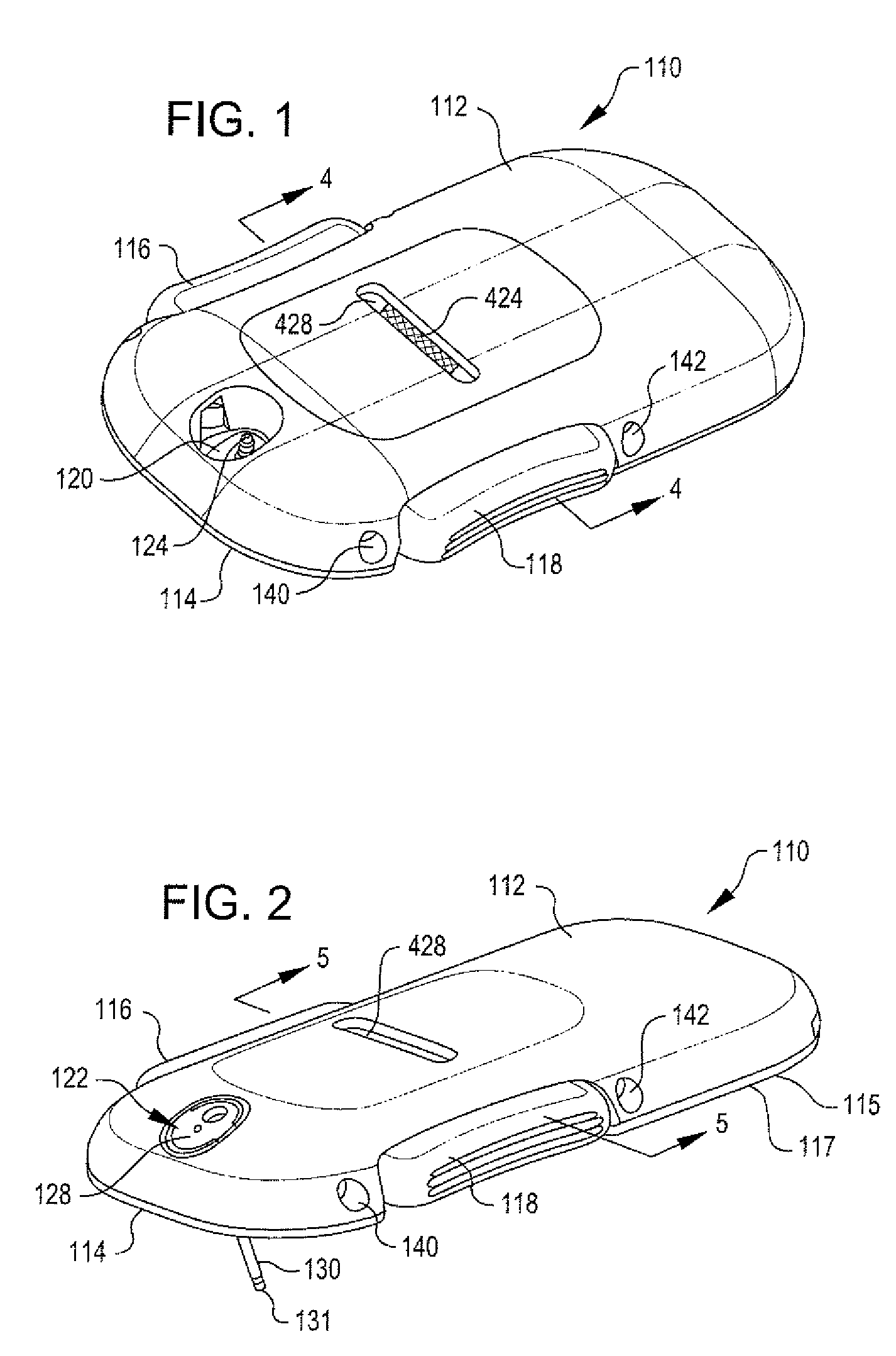 Dosage sensing unit with tactile feedback