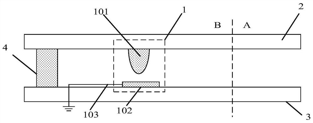 Electrostatic protection structure, display panel with electrostatic protection function and display device