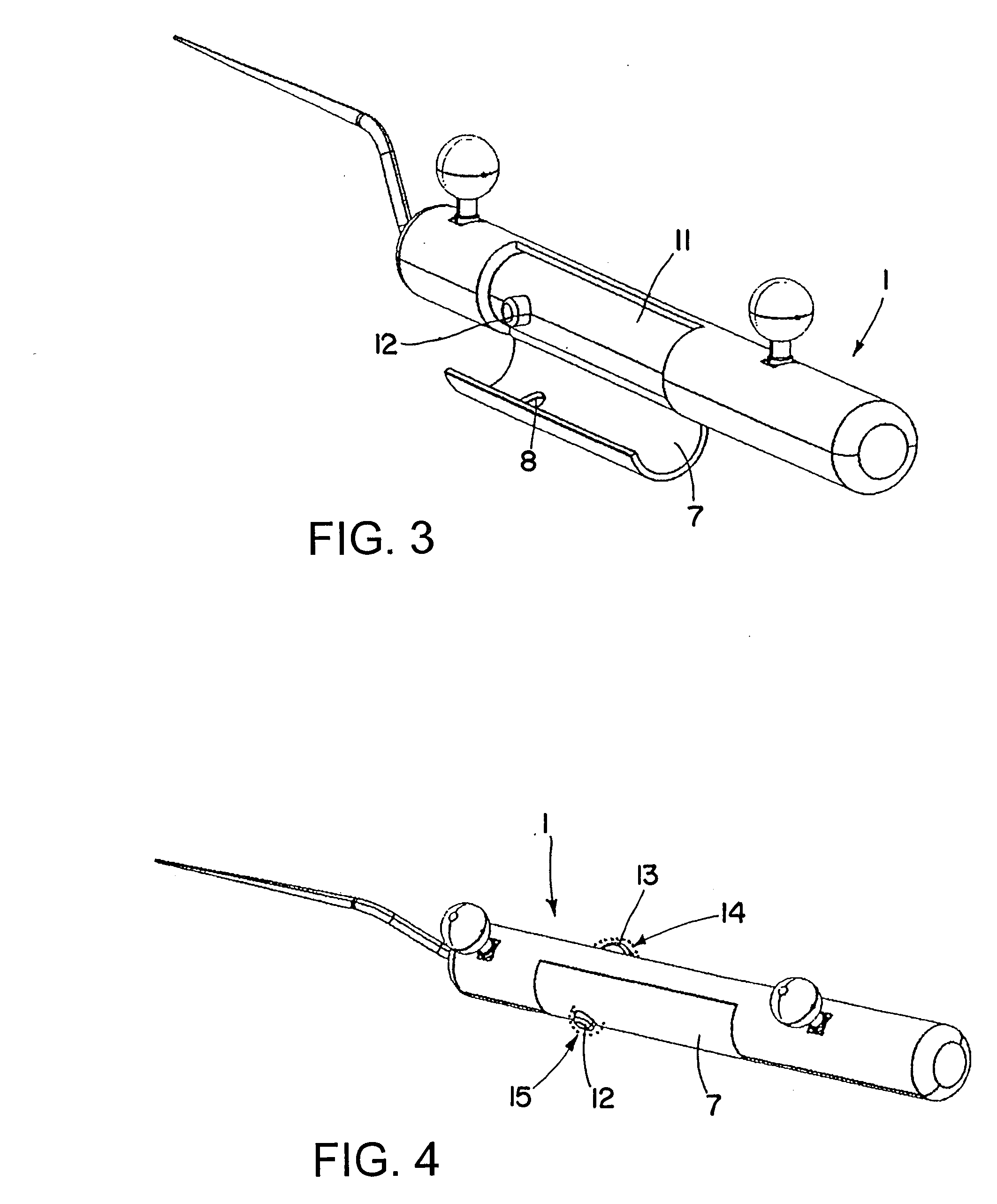 Medical instrument having a separate transmitter for controlling medical treatment software