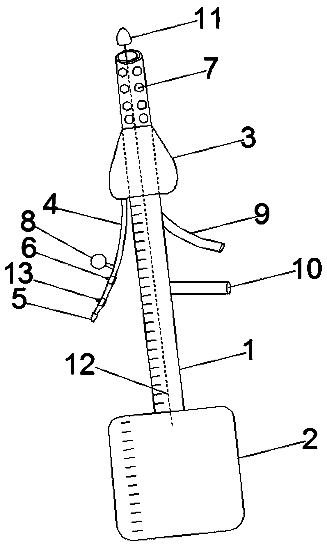 Device special for drainage