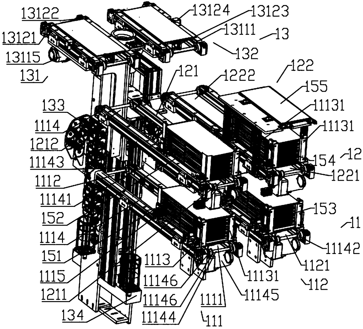 Automatic feeding and discharge system applicable to function testing equipment