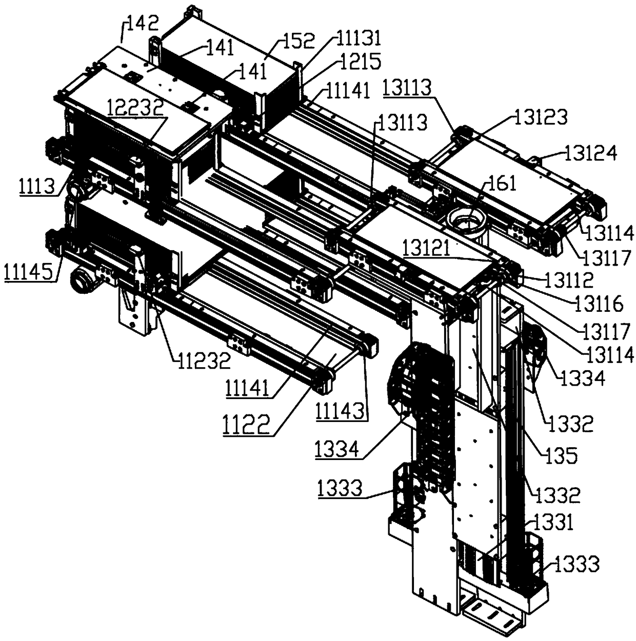 Automatic feeding and discharge system applicable to function testing equipment