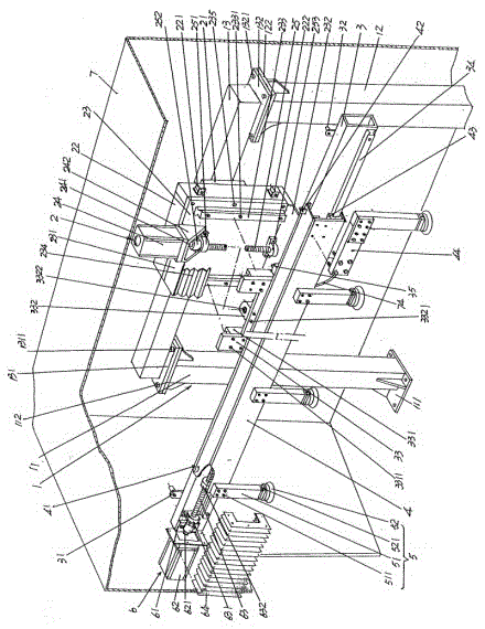 Manipulator structure for automatic polishing production line