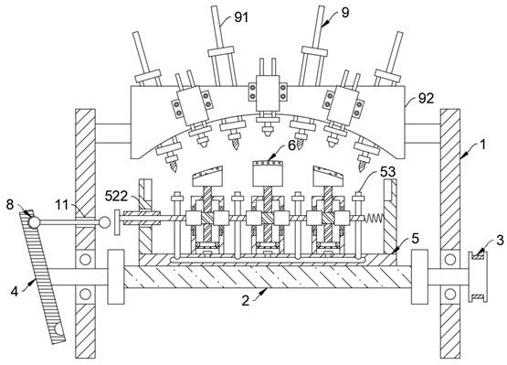 An automobile bumper milling hole rolling welding equipment