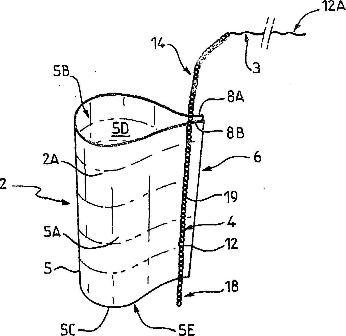 Kit for the insertion of an intragastric implant, case for inserting such an implant, and corresponding production method