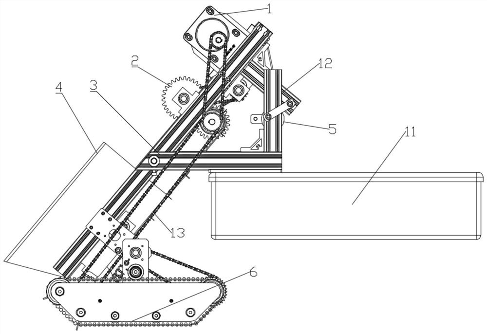 Aquatic weed harvesting mechanism and harvesting ship