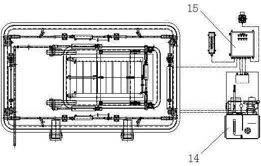 Accommodation ladder device with cloaking door