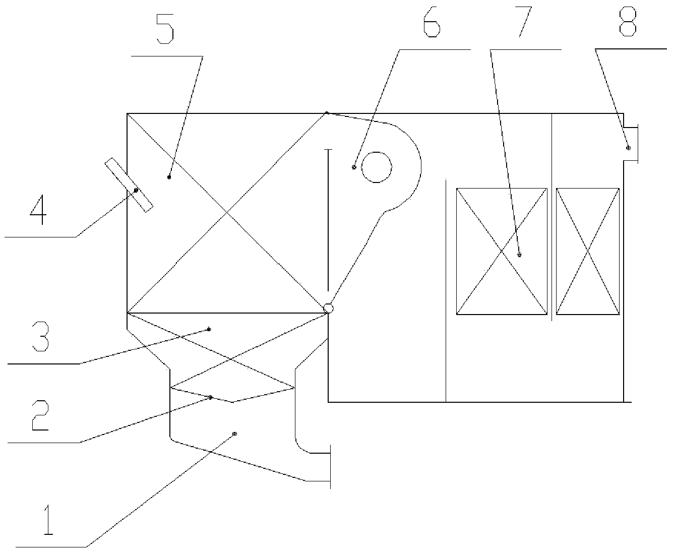 Organic working medium boiler for combustion of coal-fired fluidized bed