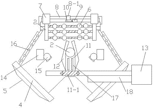 Full-automatic solid particle distributing device