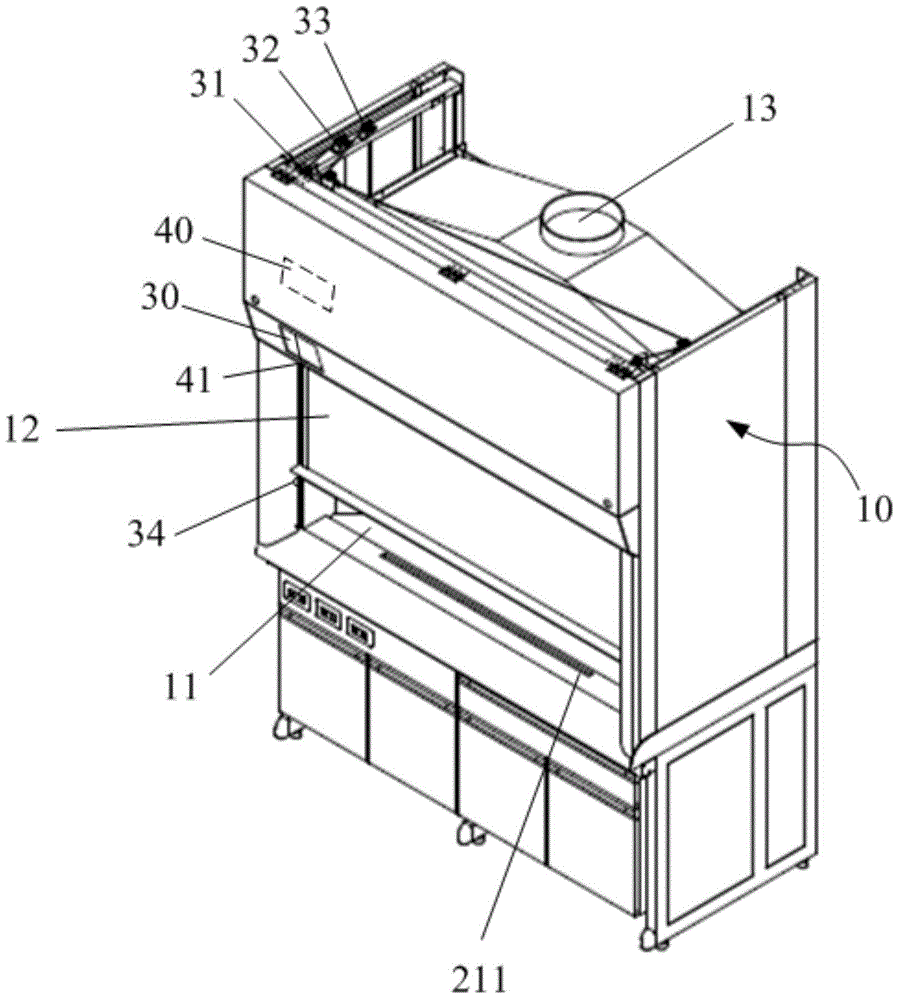 Intelligent air curtain fume hood