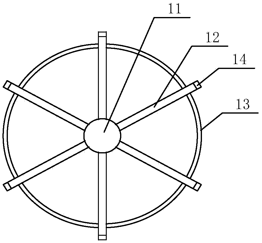 Turning device of trough turner for transforming humus through biological fermentation of mushroom dregs