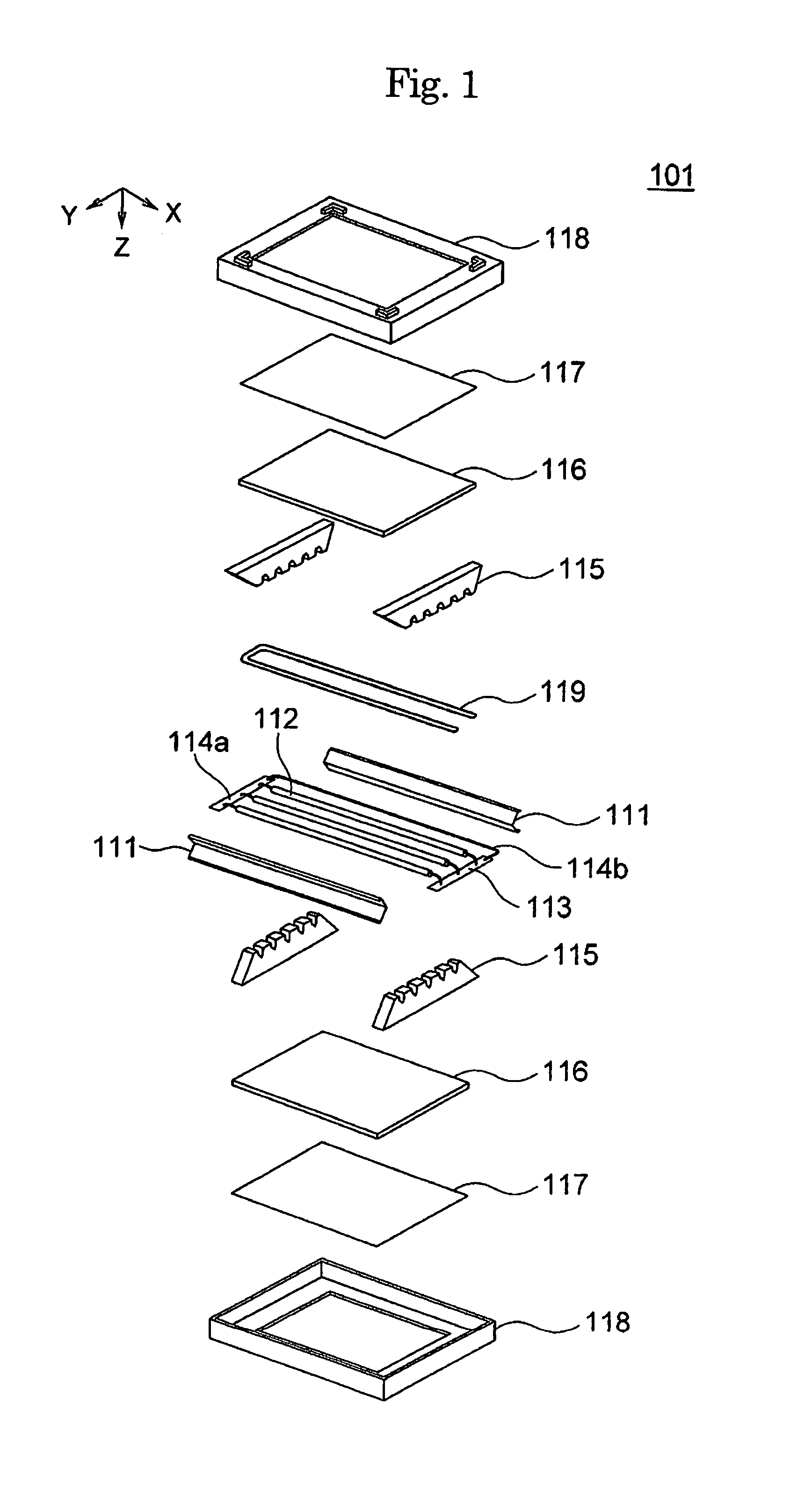 Backlight unit having a cooling member