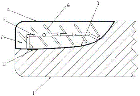 Preparation process for composite wear-resistant coating