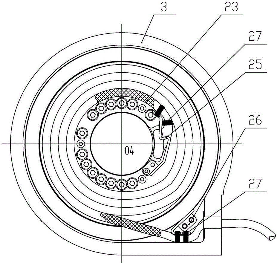 A low-load industrial robot hollow forearm and wrist structure