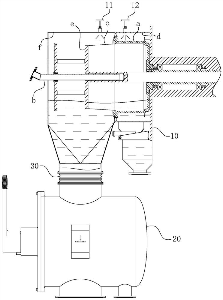 A solid-liquid switching valve