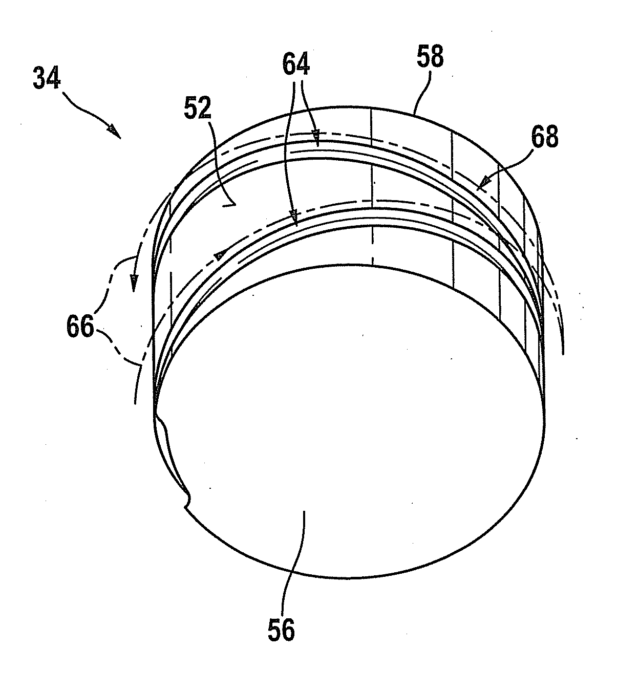 Device for reducing pressure pulses in pressure sensors