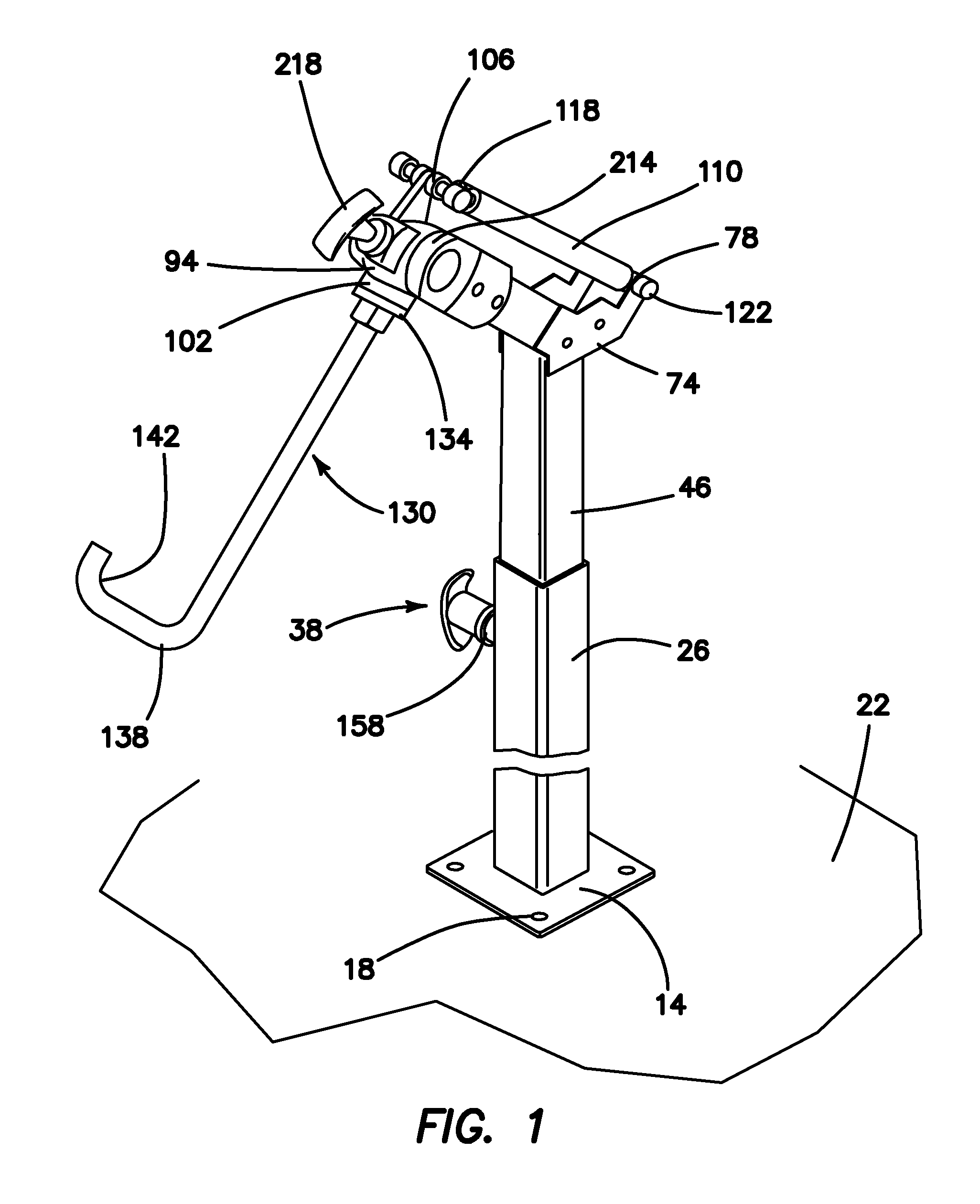 Artificial horse leg stand