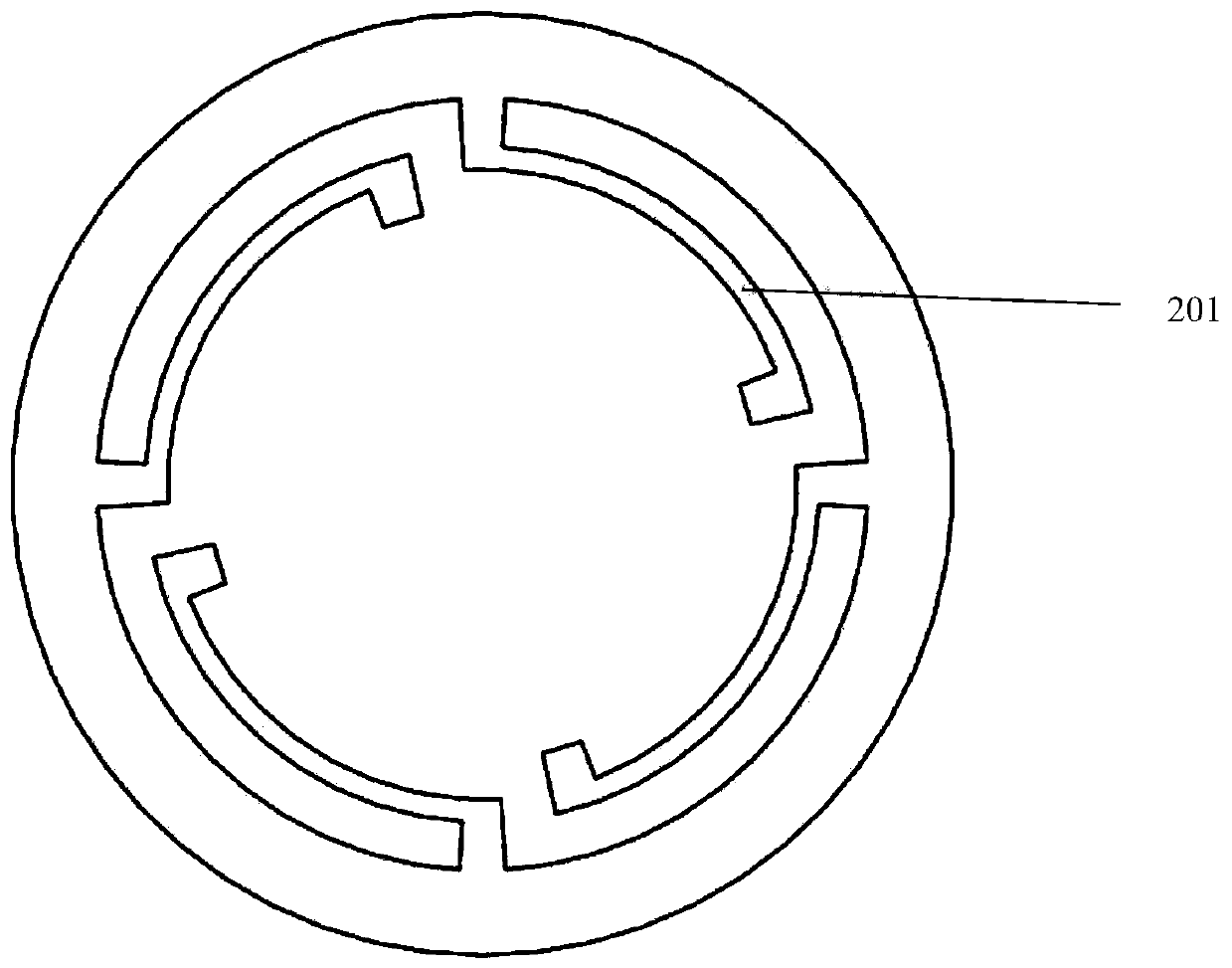 Double-hinge type electrostatic suspension probe structure