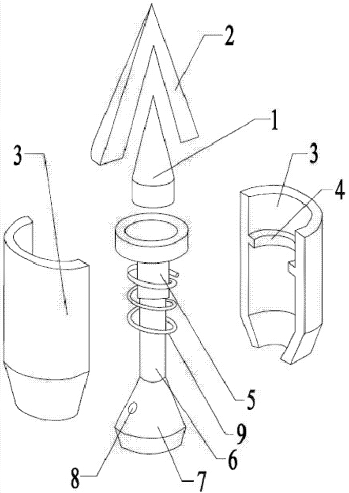 Bottom air bleeding type caseless ammunition