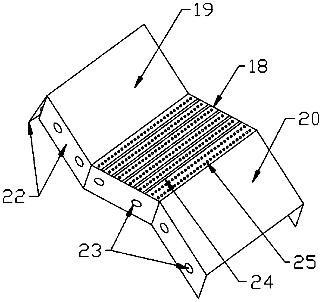 Anti-crushing and anti-deformation discharging device