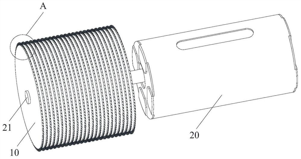 Material conveying mechanism and device