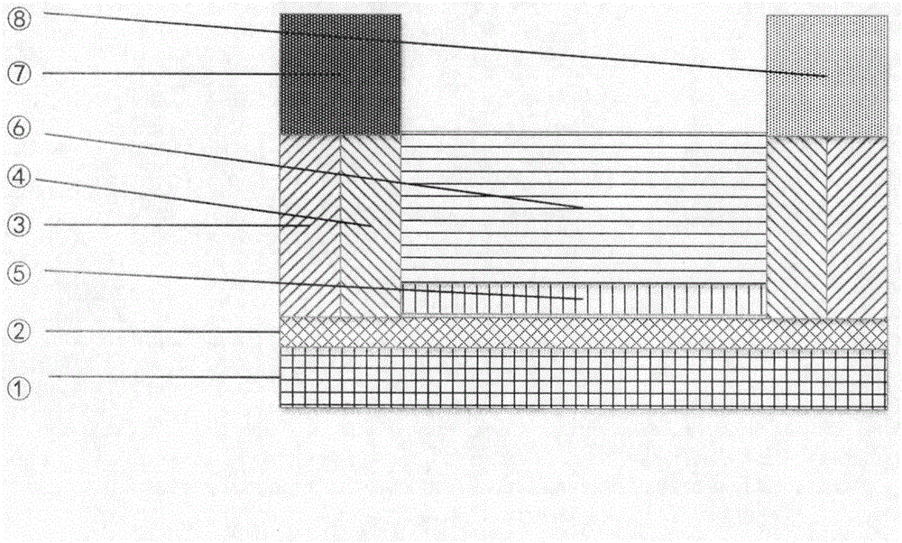 Organic field-effect tube of composite channel