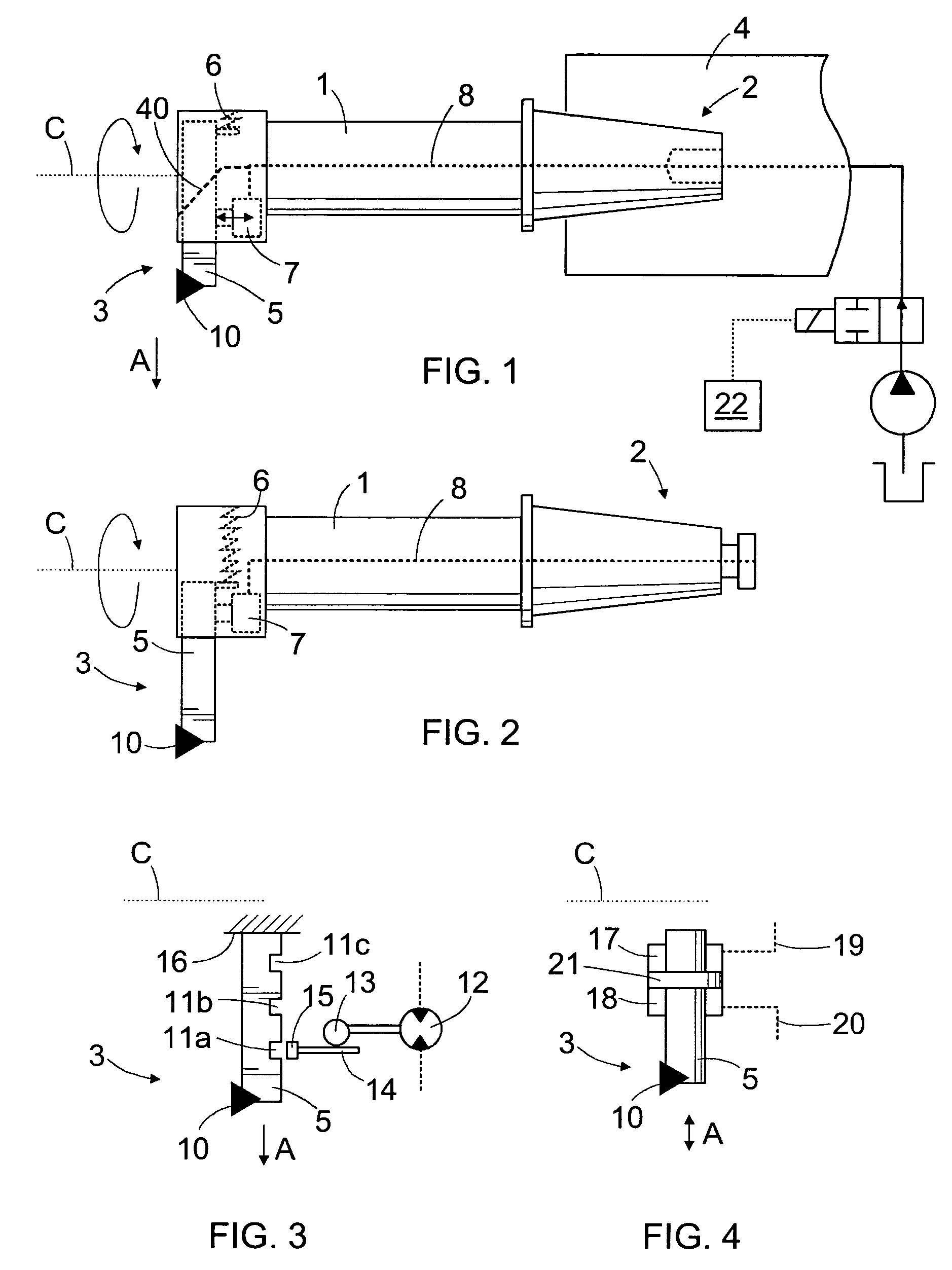 Method for indexing a rotating tool and a tool for machining