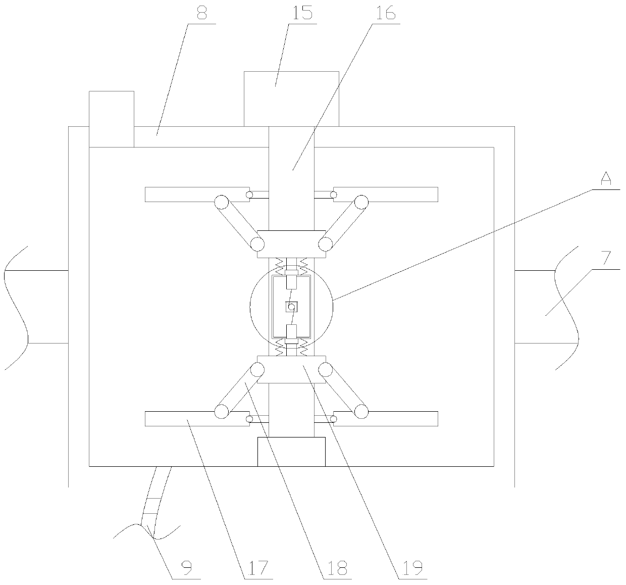 Hydraulic casting device with defoaming function