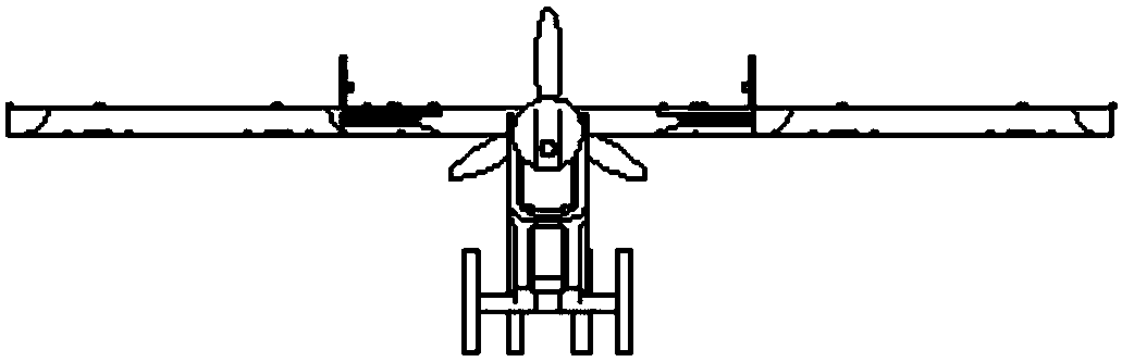 Rear single propeller type compound wing cargo aircraft with thrust-free compound ailerons