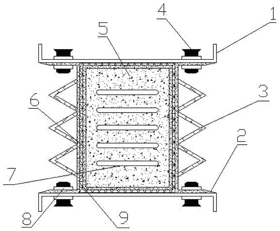 Fireproof type bus duct with heat dissipation rings