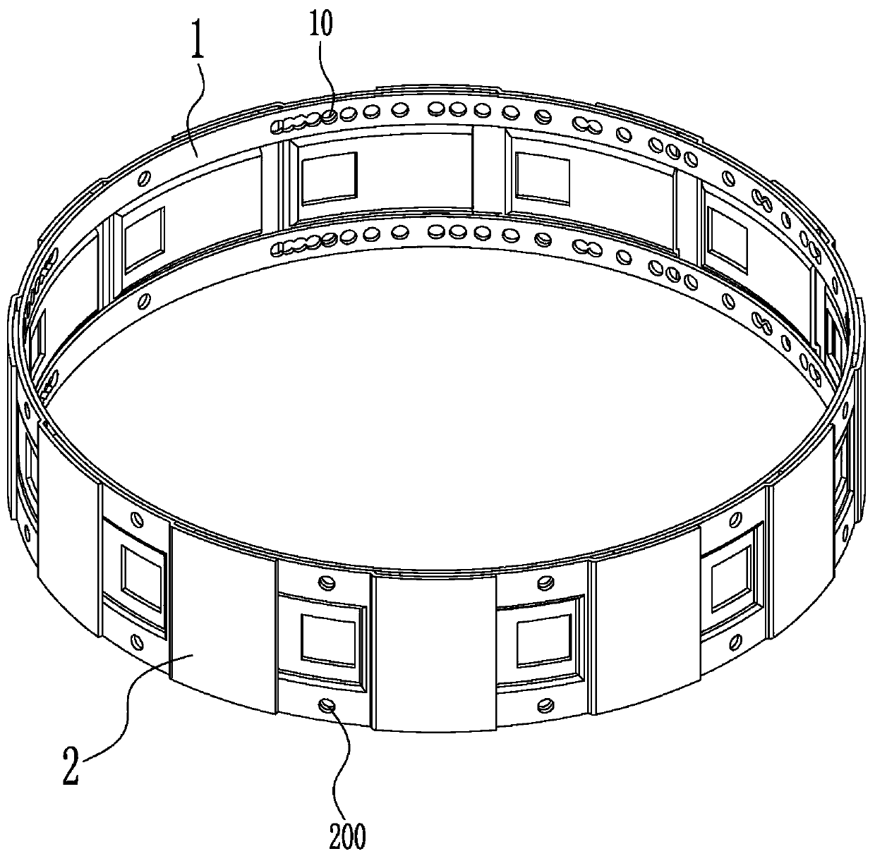 A kind of hole planter adjustable seed ring belt assembly