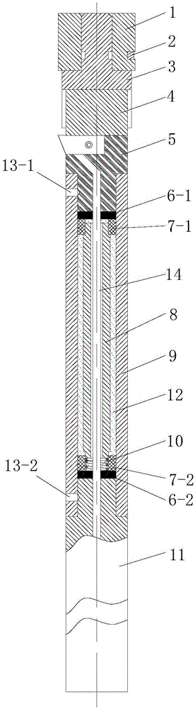 Segmented power damping boring rod with guide function