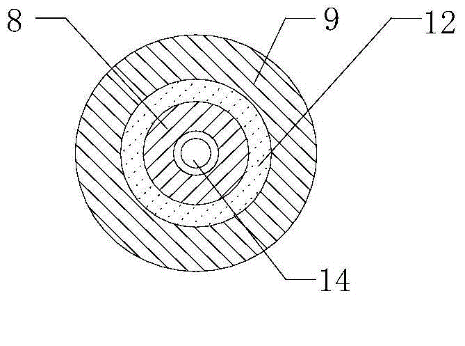 Segmented power damping boring rod with guide function